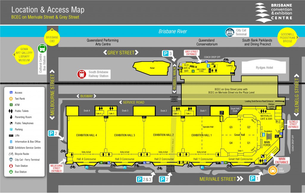BCEC Location & Access Map 2014