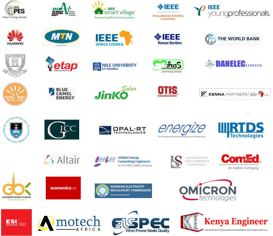 Past IEEE PowerAfrica Sponsors and Partners